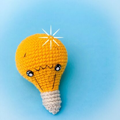 Little Spark Amigurumi Light Bulb Crochet pattern by Lex in