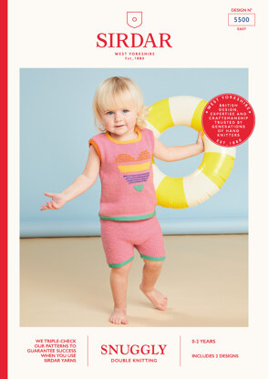 Summer Days Shorts Set in Sirdar Snuggly DK - 5500 - Downloadable PDF