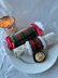 DK knitting pattern Tartan Plaid Christmas cracker and Napkin ring