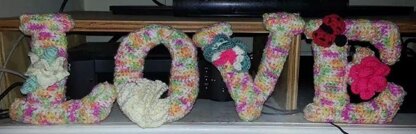 LOVE 3D letters, Letter Crochet Pattern, Alphabet Amigurumi