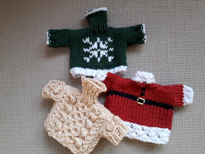 Christmas egg cosies