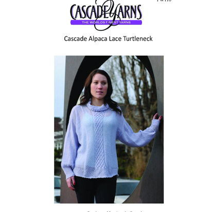 Turtleneck Sweater in Cascade Yarns Alpaca Lace - FW110 - Downloadable PDF