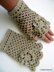 Crochet Lace Fingerless Gloves With Flower Tutorial