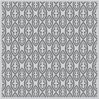 Hero Arts Background Cling Stamp 6"X6" - Trefoil Bold Prints