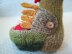 Toy knitting patterns, rustic chicken toy pattern, Easter amigurumi, knitted chicken with egg basket