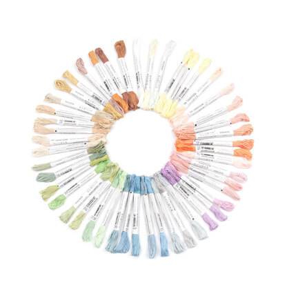 Paintbox Crafts Stranded Cotton 48 Skein Colour Pack 1 - Pastels