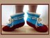 546 CROCHET SLIPPER, newborn to adult