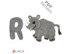 Crochet Animal Alphabet R Rhino pattern