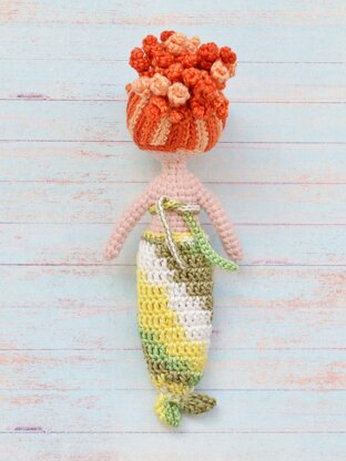 Crocheted Little Mermaid doll