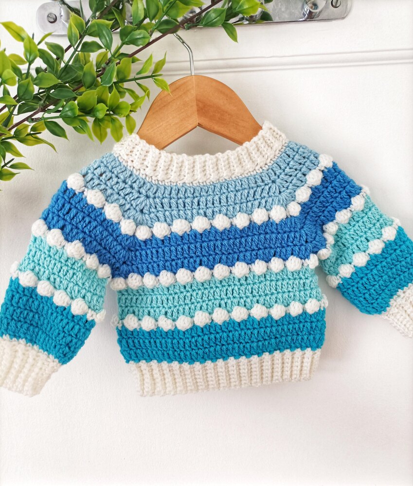 Baby boy crochet sweater patterns sale