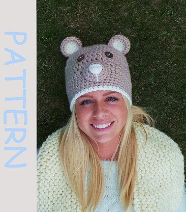 Crochet hat pattern ' Brown bear'