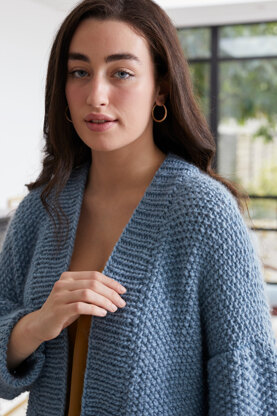 "Hattie" - Cardigan Knitting Pattern Women in Debbie Bliss Merion by Debbie Bliss