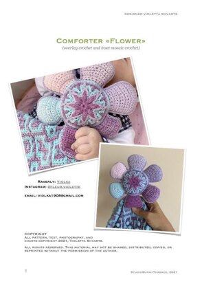 Baby Comforter "Flower"