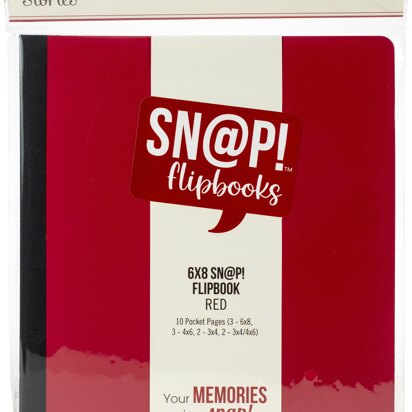 Simple Stories Sn@p! Flipbook 6"X8" - Red