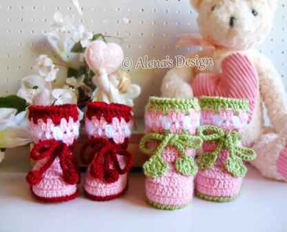 Blossom Baby Booties