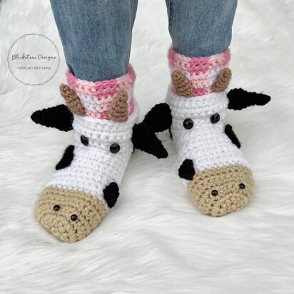 Cow Slippers - Child