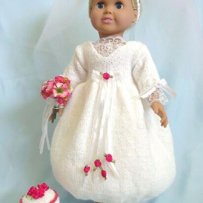 A Charming Wedding, Knitting Patterns fit American Girl and other 18-Inch Dolls