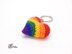 Rainbow Heart Keychain