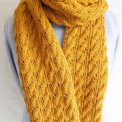 Easy Cable Scarf