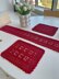 Christmas doily and table runner set