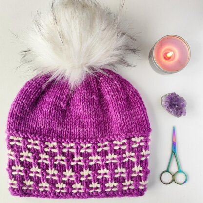 Flor de Lis Brim Beanie & Headbands