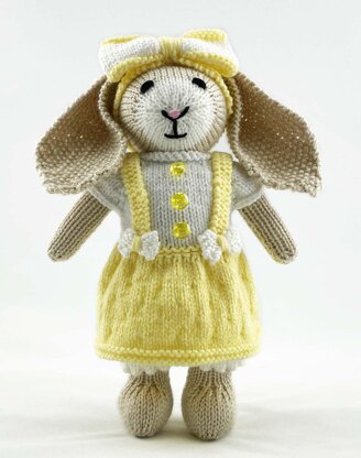 Bob & Misty bunny rabbit knitting pattern 19090