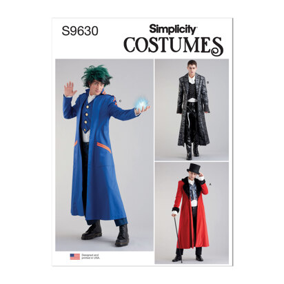 Simplicity Men's Costume Coats S9630 - Sewing Pattern