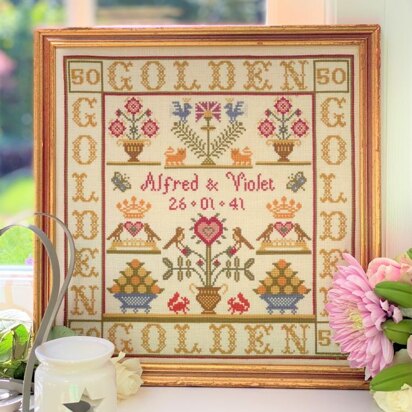 Historical Sampler Company Golden Anniversary Sampler - Downloadable PDF