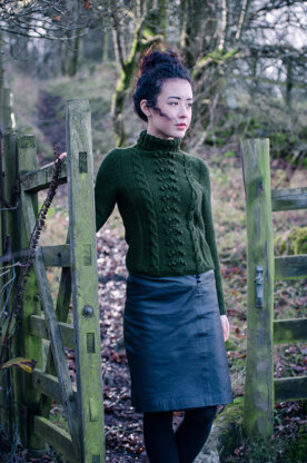 Kari Polo Neck Jumper in The Fibre Co. Cumbria - Downloadable PDF