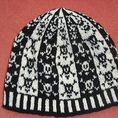 Pirate beanie - knitting pattern