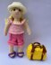 Super summer doll with suitcase