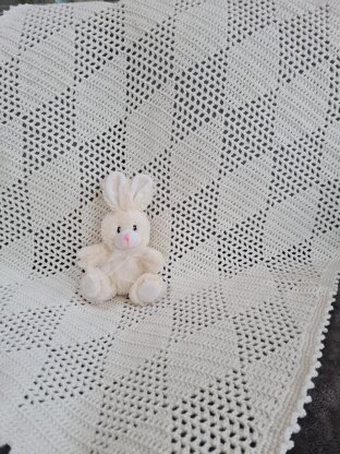 Diamond Checkers Filet Blanket