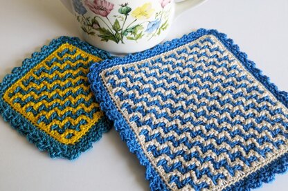 Stairstep Woven Hot Pad & Coaster