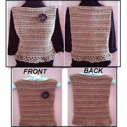 707 CROCHET VEST OR SUMMER TANK TOP