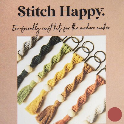 Stitch Happy Terracotta Keyring Macrame Kit