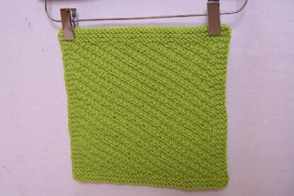 Three Diagonal Washcloths