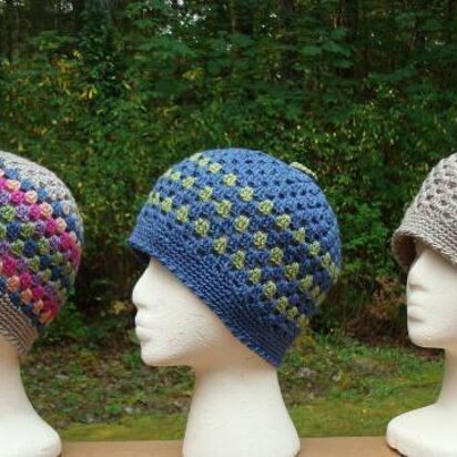 Granny Stitch Beanies - A-102a