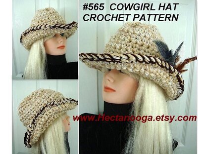 Free crochet cowboy online hat pattern for adults