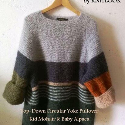 Top-Down Circular Yoke Pullover