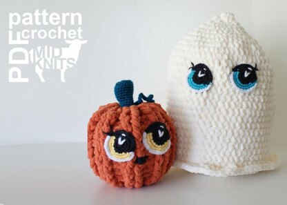 Cuddly Ghost and Pumpkin (2016021)