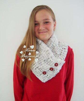 Basket Weave Collar Scarf