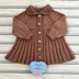 Avery Baby Coat, Beanie & Beret size 18" & 20" chest 6-9mths approx