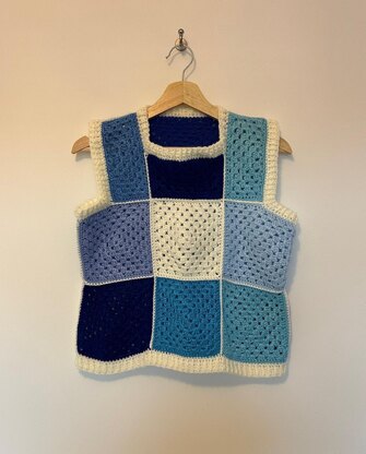 Traditional Granny Square Vest