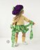 Outfit Purple and yellow for 18 inch dolls knitting flat