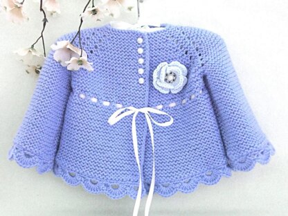 Knitting PATTERN Baby Jacket Baby Cardigan Anna