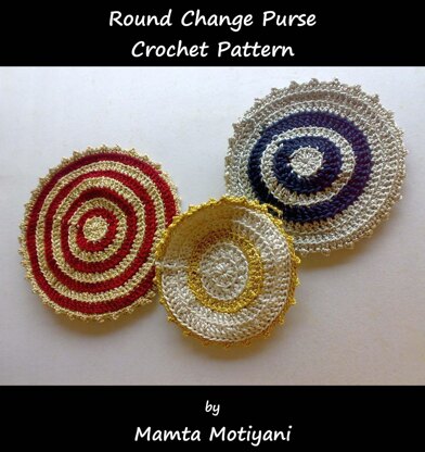 Round Change Purse Crochet Pattern