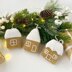 Christmas gingerbread house crochet ornament pattern Amigurumi