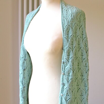 Oriel Beaded Shrug - knitting pattern