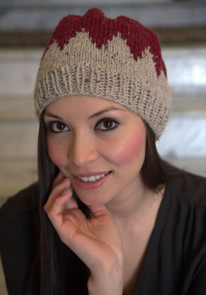 Fair Isle Hat in Plymouth Yarn Homestead Tweed - F638