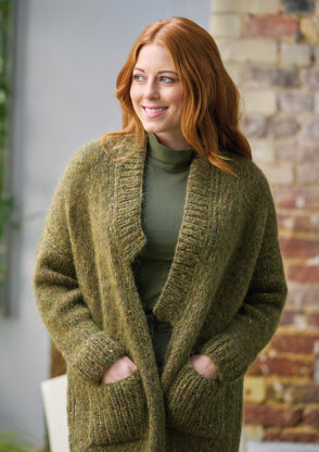 Jasmine Cardigan in Rowan Tweed Haze - ZB325-00005-DEP - Downloadable PDF